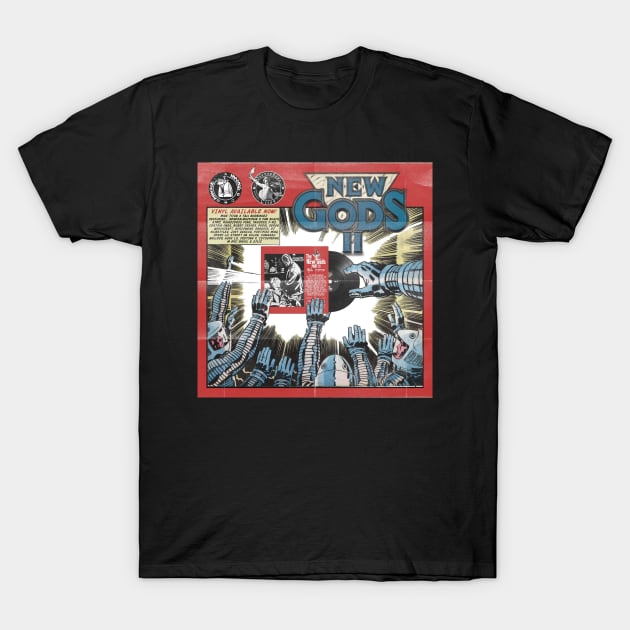 New Gods II Vinyl Design T-Shirt by The New Gods